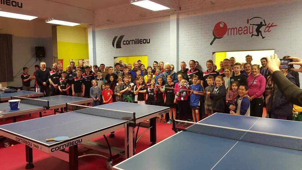 Energetic Table Tennis Match